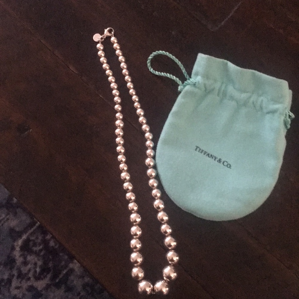 Tiffany & Co Sterling Silver Bead Necklace